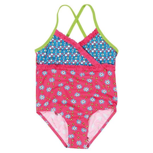 Playshoes Swimsuit flowers - Pink - Size 74 / 80