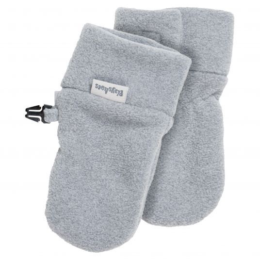 Playshoes Fleece mittens - Grey - Size 6-12 months