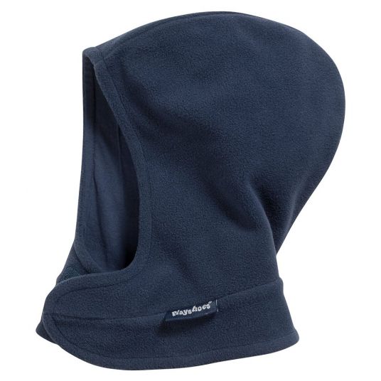 Playshoes Fleece scarf cap with Velcro closure - Navy - size 51 / 53