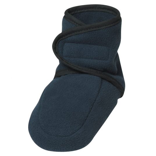 Playshoes Fleece-Schuh mit Klettverschluss - Marine - Gr. 18 / 19
