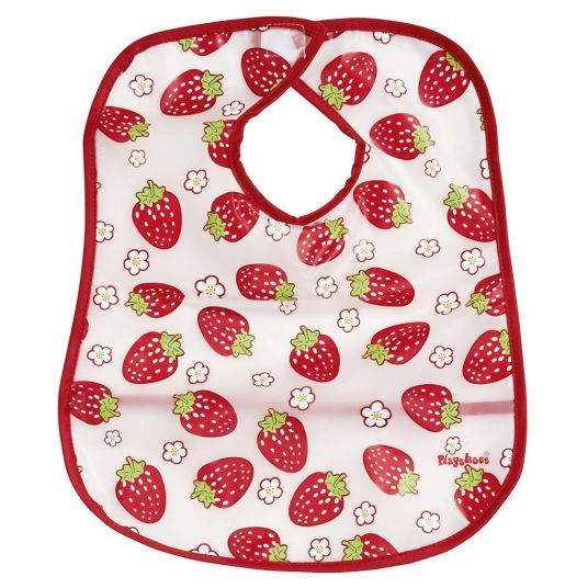 Playshoes Foil Velcro Bibs - Strawberries Allover