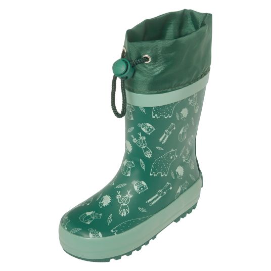 Playshoes Wellies - Animali della foresta - Verde - Taglia 23