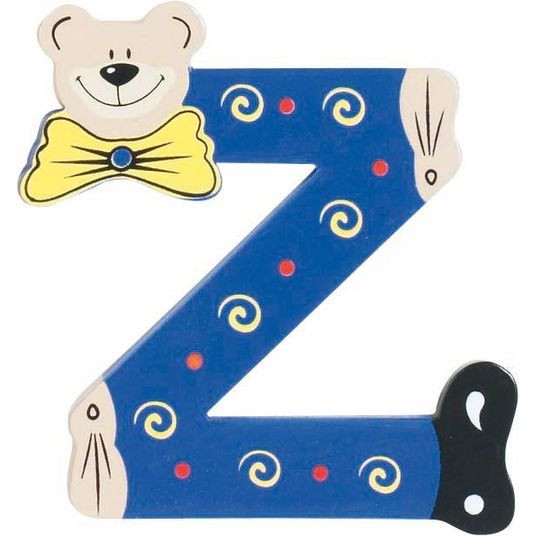 Playshoes Wooden letter Z - bear