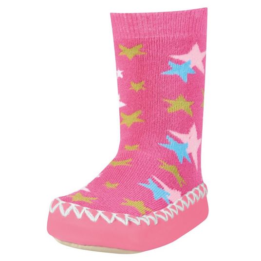 Playshoes Hut shoe stars - Pink - Size 19/22