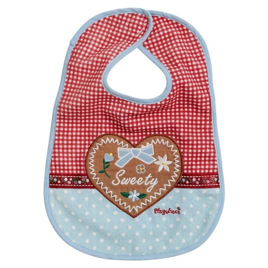 Playshoes Velcro Bib Country House - Blue