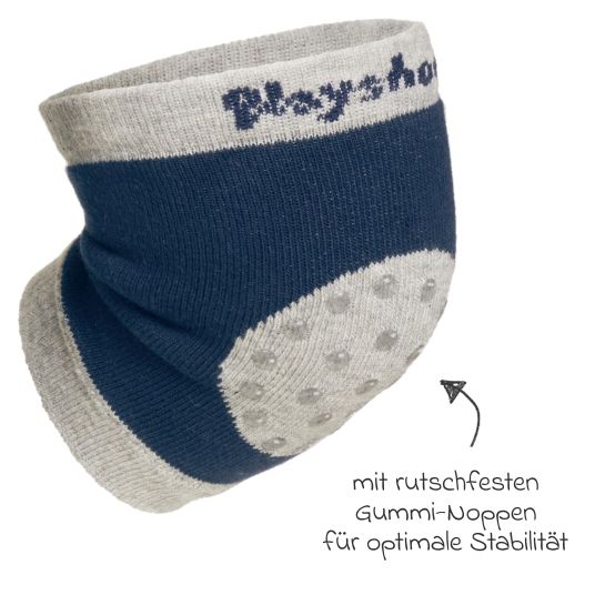 Playshoes Knieschoner mit Anti-Rutsch-Noppen - Marine