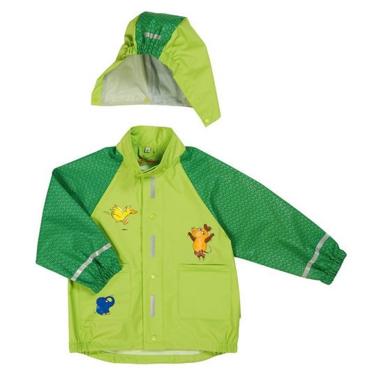Playshoes Rain jacket The Mouse - Green - Size 80