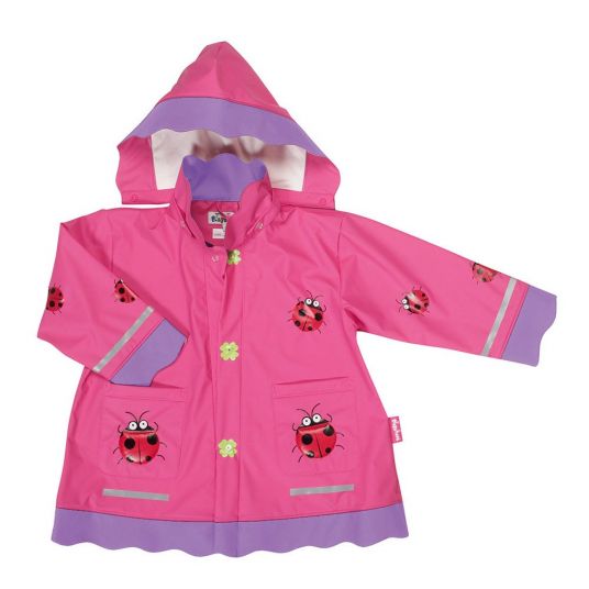 Playshoes Rain Jacket Lucky Bug - Pink - Size 80