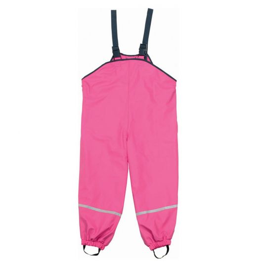 Playshoes Rain dungarees with fleece lining - Pink - Size 80