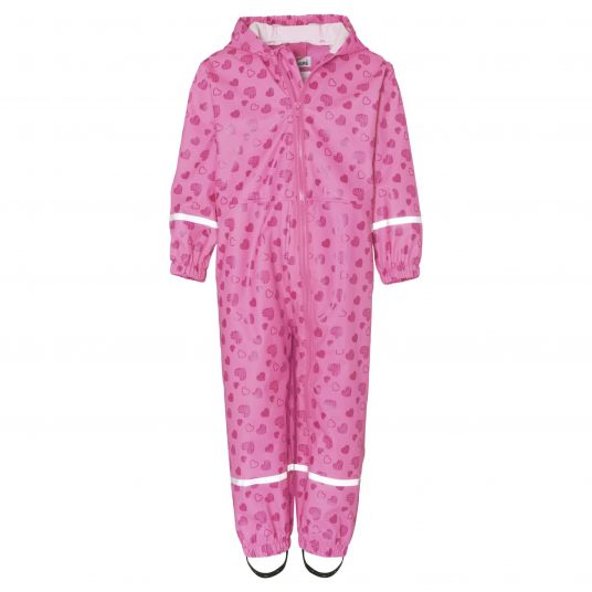 Playshoes Rain suit - hearts allover - pink - size 74