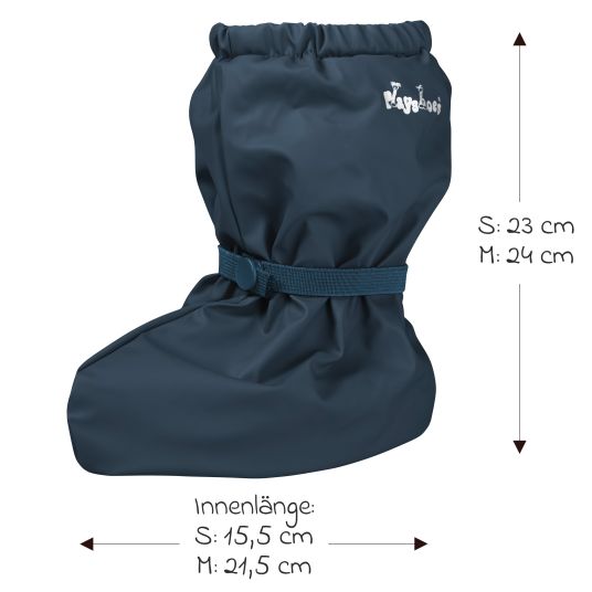 Playshoes Calze da pioggia con fodera in pile - Navy - Taglia M