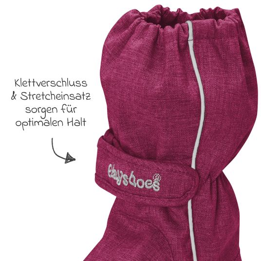 Playshoes Thermo-Füßlinge - Beere - Gr. 22/23