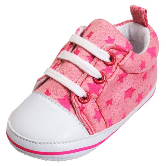 Playshoes Turnschuh - Sterne Rosa - Gr. 17