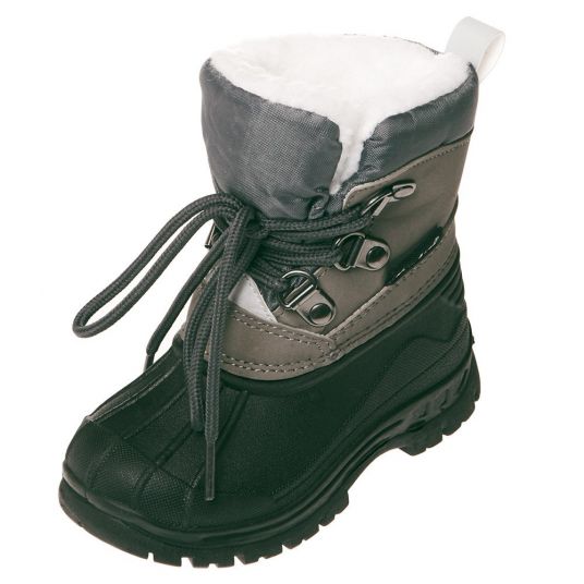 Playshoes Winter boots with warm lining for lacing - Grey - Size 20/21