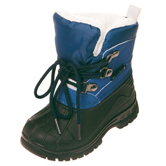 Playshoes Winter boots with warm lining for lacing - Navy - size 20/21