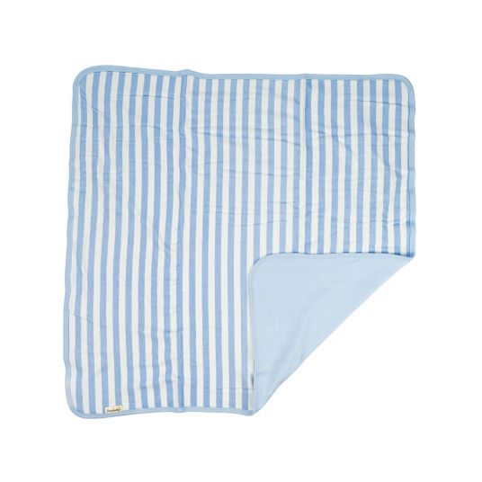 Puckdaddy Blanket set - Stripes / Stars - Light blue