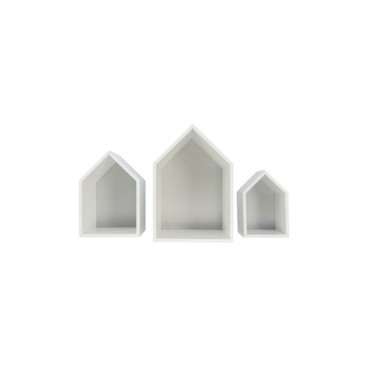 Puckdaddy House shelf set of 3 - Gray