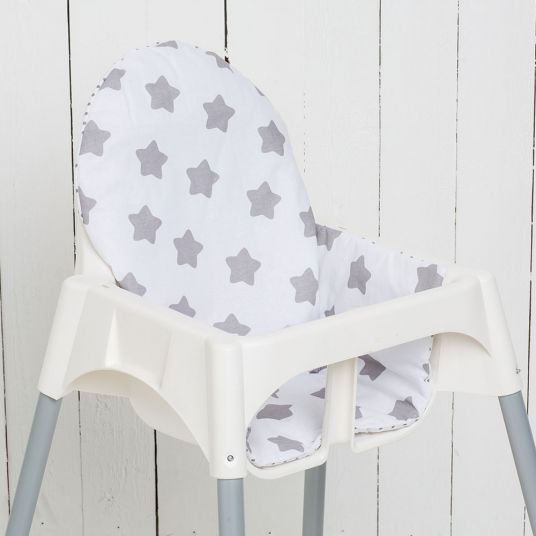 Puckdaddy Sitzkissen für Ikea Antilop Hochstuhl Sterne / Pünktchen