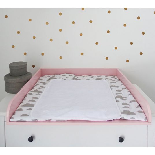 Puckdaddy Changing table - for Ikea Hemnes / Songesand - Round - Pink