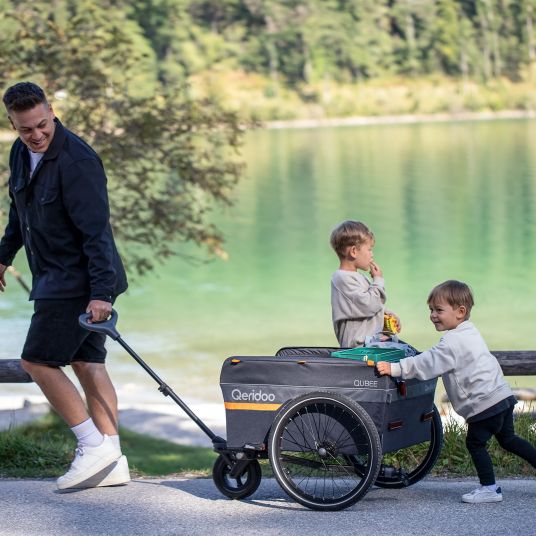 Qeridoo Bollerwagenset für Qubee und Qubee XL - Schwarz