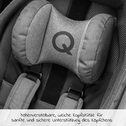 Qeridoo Amaca Plus con telaio di sicurezza per il trasporto del bambino - grigio