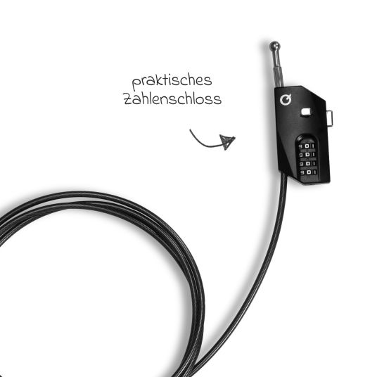 Qeridoo Cable lock - Black