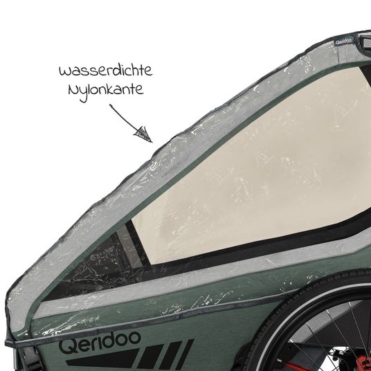 Qeridoo Rain cover for Kidgoo 1 bike trailer
