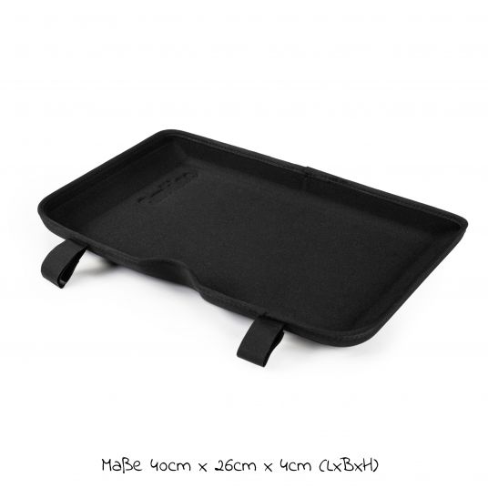 Qeridoo Protective tray for single seater for the footwell - Black