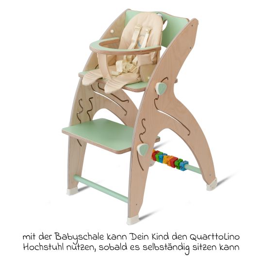 QuarttoLino Baby insert for Quarttolino high chair - Green