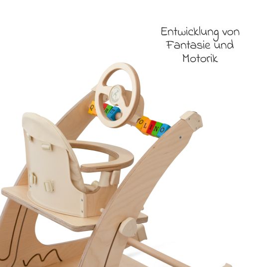 QuarttoLino Steering wheel for high chair Quarttolino - nature