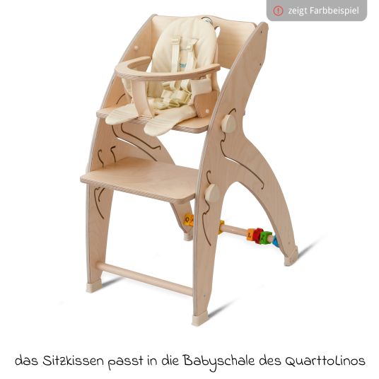 QuarttoLino Polyamide seat cushion for baby use - gray
