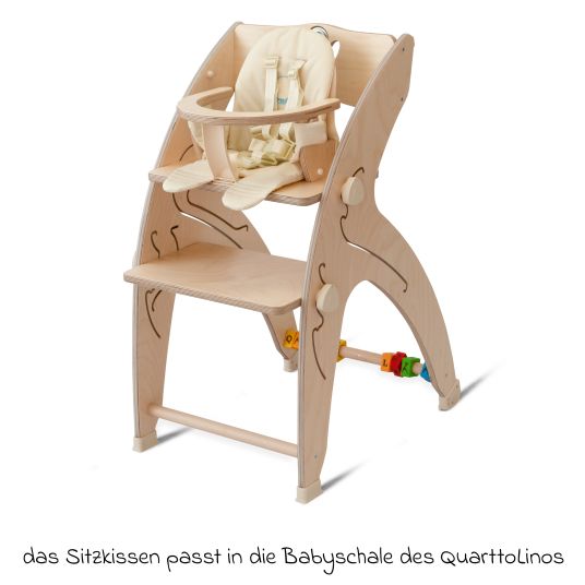 QuarttoLino Polyamide seat cushion for baby use - natural