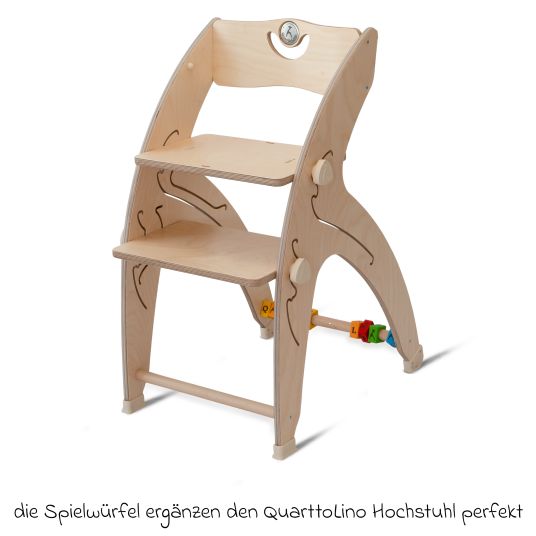 QuarttoLino Play cube for high chair Quarttolino - Colorful