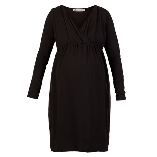 Queen Mum Dress with breastfeeding function - Black - Size L
