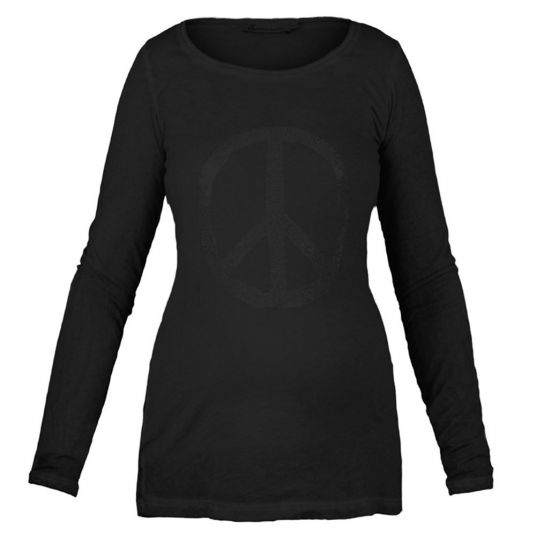 Queen Mum Long sleeve shirt Peace - Anthracite - Size L