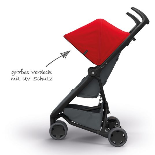 Quinny Buggy Zapp Flex - Red on Graphite