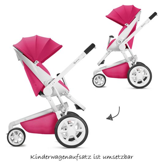 Quinny Kombi-Kinderwagen Moodd inkl. Babywanne - Pink Passion