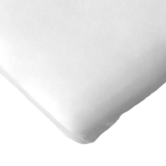 quschel Spannbettlaken Doppelpack aus 100% Bio-Baumwolle 40 x 90 cm - Weiß
