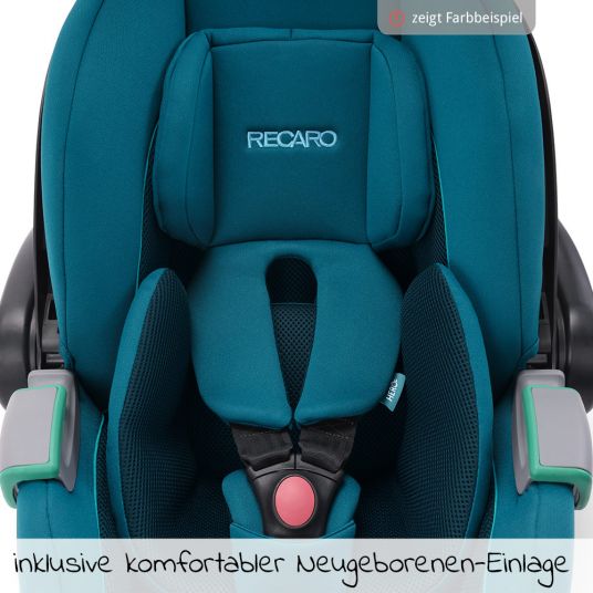 Recaro Baby car seat set Avan i-Size 45 cm - 83 cm / up to max. 15 months incl. Isofix base - Select - Garnet Red