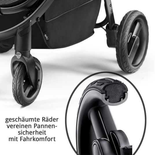 Recaro Buggy & Sportwagen Citylife inkl. Regenverdeck & Getränkehalter - Graphite Black Frame