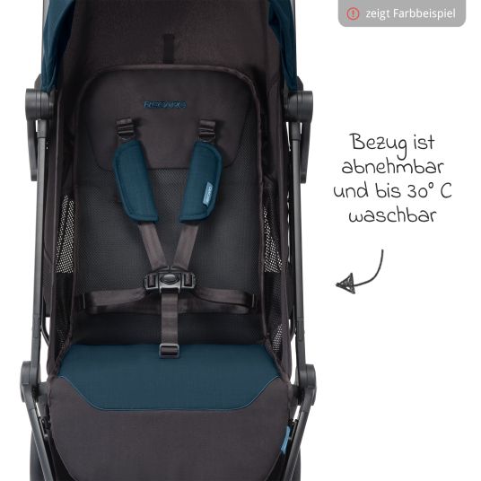 Recaro Passeggino e carrozzina Lexa caricabile fino a 22 kg con posizione reclinabile solo 6,4 kg - Select - Rosso Granato