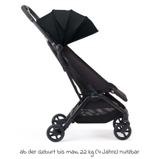 Recaro Buggy & Sportwagen Lexa bis 22 kg belastbar mit Liegeposition nur 6,4 kg - Select - Night Black