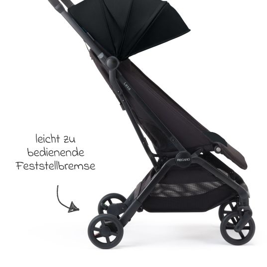 Recaro Buggy & Sportwagen Lexa bis 22 kg belastbar mit Liegeposition nur 6,4 kg - Select - Night Black