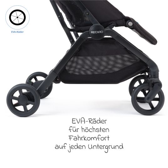 Recaro Buggy & Sportwagen Lexa bis 22 kg belastbar mit Liegeposition nur 6,4 kg - Select - Night Black