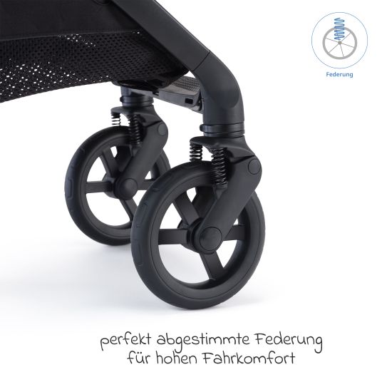 Recaro Buggy & Sportwagen Lexa bis 22 kg belastbar mit Liegeposition nur 6,4 kg - Select - Night Black