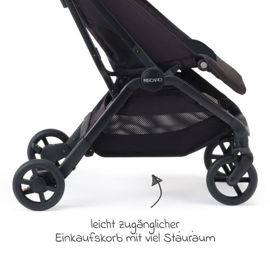 Recaro Buggy & Sportwagen Lexa bis 22 kg belastbar mit Liegeposition nur 6,4 kg - Select - Night Black