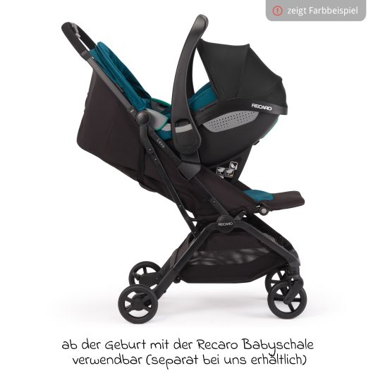 Recaro Buggy & Sportwagen Lexa bis 22 kg belastbar mit Liegeposition nur 6,4 kg - Select - Night Black