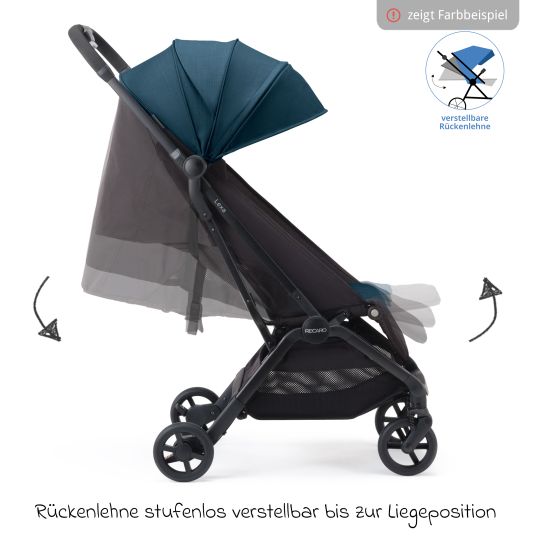 Recaro Buggy & Sportwagen Lexa bis 22 kg belastbar mit Liegeposition nur 6,4 kg - Select - Night Black