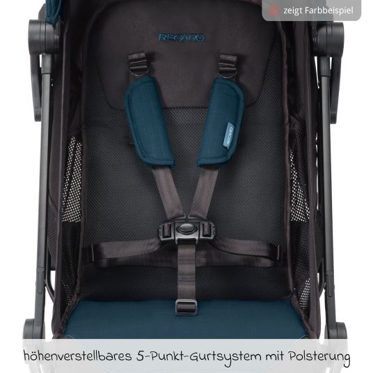 Recaro Buggy & Sportwagen Lexa bis 22 kg belastbar mit Liegeposition nur 6,4 kg - Select - Night Black