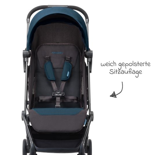 Recaro Buggy & Sportwagen Lexa bis 22 kg belastbar mit Liegeposition nur 6,4 kg - Select - Teal Green